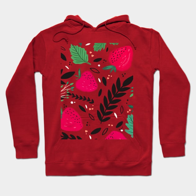 Strawberry Fields Hoodie by Rosebud Studios